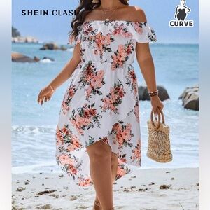 BRAND NEW SHEIN Curve Floral Print Dress 🌸